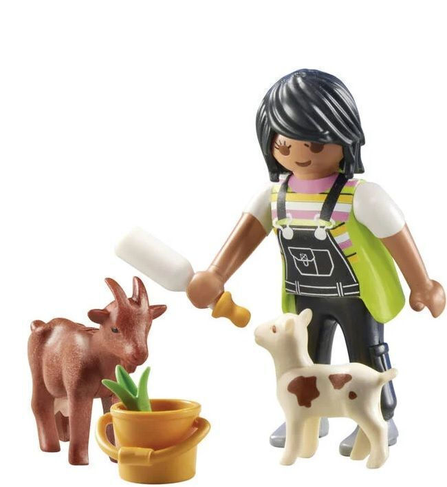 Playmobil Specialplus Γυναίκα Με Κατσικάκια - 71759
