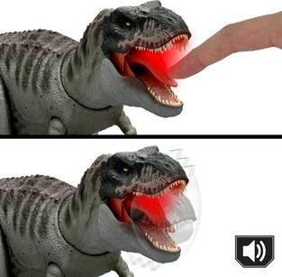 Jurassic World Rebirth T-Rex Με Επαναλαμβανόμενο Δάγκωμα Και Ήχους - JCH02