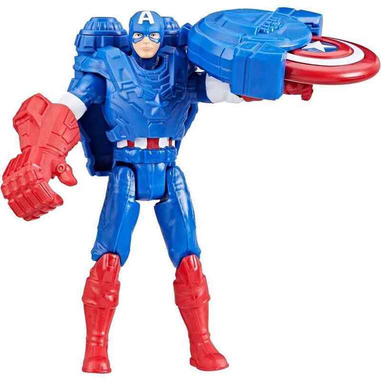 Marvel Avengers Epic Hero Series Battle Gear Captain America 10 Cm - F9341