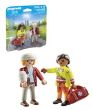 Playmobil City Life Duo Pack Διασώστης Και Τραυματίας - 71506
