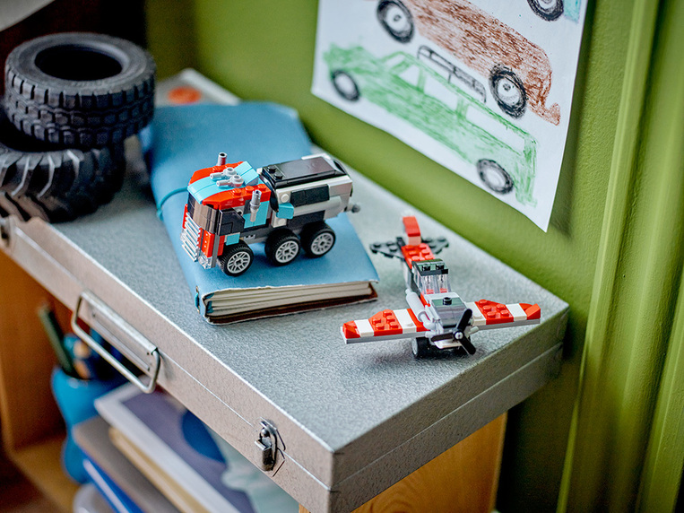 Flatbed Truck With Helicopter 