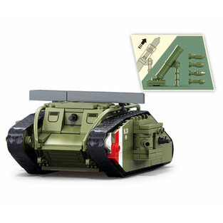 Sluban Army Assault Tank WWII - Mark Vs Set - M38-B1296