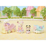 Sylvanian Families Amusement Park Ride Set - Plane & Train - SF5819