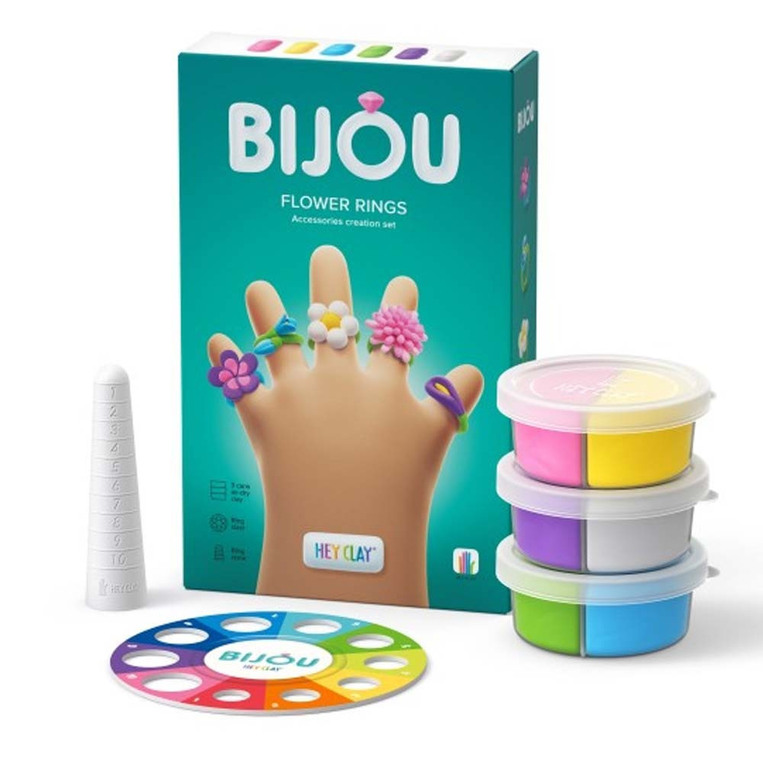 Hey Clay Bijou Flower Rings 3 Cans - 440065