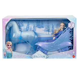 Disney Frozen II Elsa Fashion Doll With Nokk Adventure Carriage - JBG56