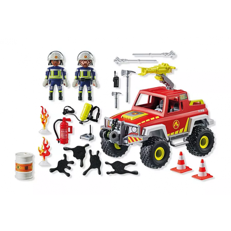 Playmobil Action Heroes Πυροσβεστικό Όχημα 4x4 - 71824