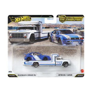 Hot Wheels Premium: Car Culture Team Transport - Volkswagen Corrado VR6 & Retro Rig / Camion  - JHX95