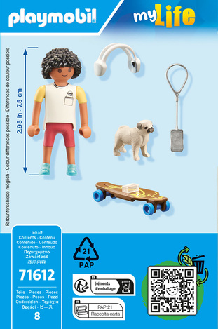 Playmobil My Life Αγόρι Με Σκυλάκι - 71612