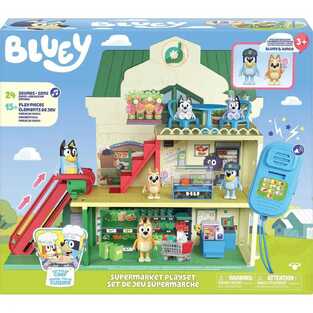 Bluey Mini Figure Playset Bluey Let's Play Chef Supermarket - BLY18918