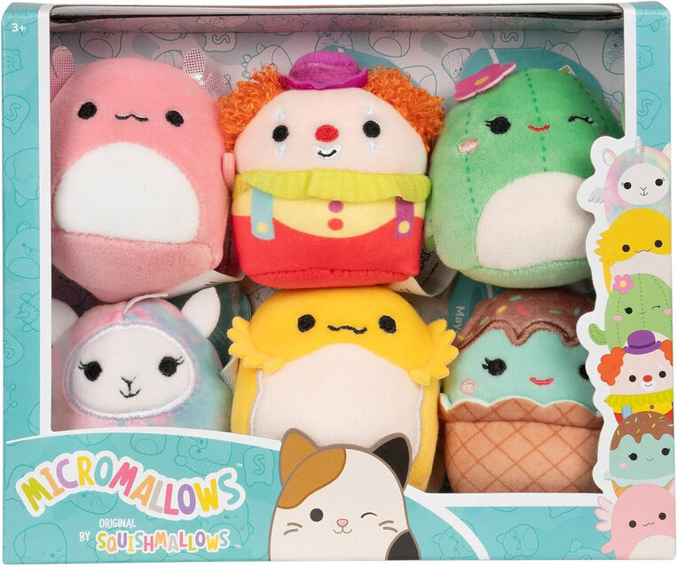 Squishmallows Micromallows Σετ 6τμχ Λούτρινα 6εκ - SQMM0009