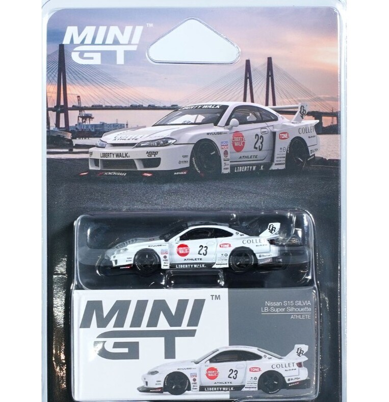 Mini GT 1:64 Nissan LB-Super Silhouette S15 Silvia Athlete – White - MGT01054BL
