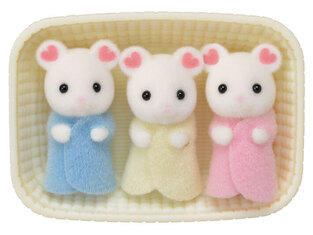 Sylvanian Families Marshmallow Mouse Triplets - SF5337