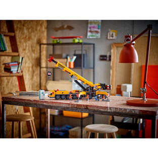 Yellow Mobile Construction Crane 