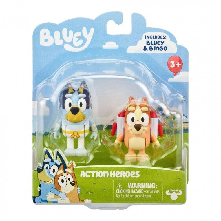 Bluey Φιγούρες Εξοχικό 2Τμχ - Action Heroes - BLY69000