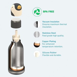 Asobu Μπουκάλι Θερμός Besties Πιγκουίνος - GRAF05608