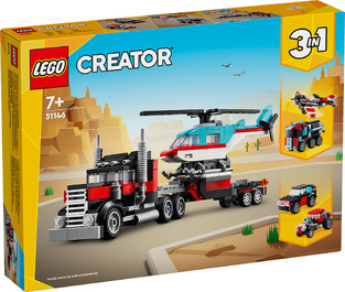 Lego Creator 3in1 Flatbed With Helicopter - 31146