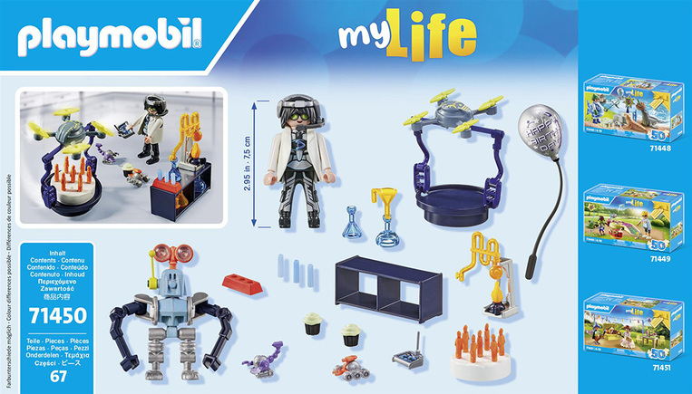 Playmobil My Life Gift Set Πάρτυ στο Εργαστήριο του Τρελοεπιστήμονα  - 71450