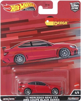 Hot Wheels Premium '12 Mercedes-Benz C63 AMG Coupe BS - HCJ79