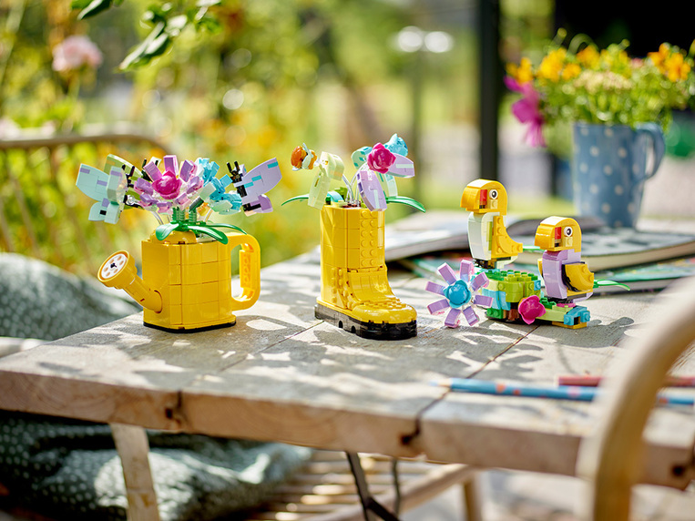 Flowers In Watering Can 