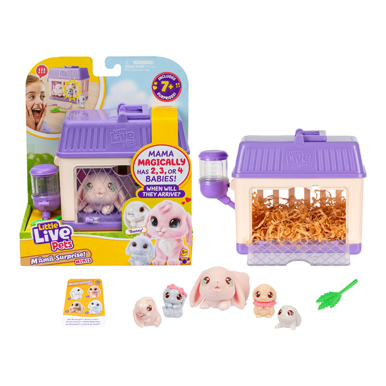 Little Live Pets Mama Surprise Minis Μικρό Ζωάκι Mε Μωρά - 2 Σχέδια - LP304000