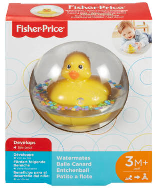 Fisher Price  Watermates Μπαλίτσα Με Παπάκι Κίτρινο - 75676
