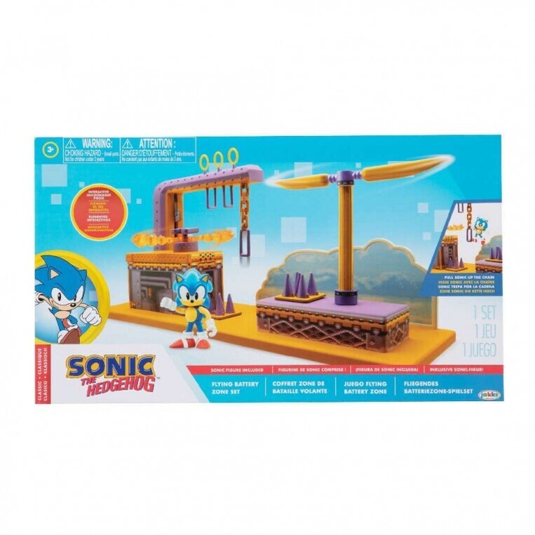 Sonic The Hedgehog Σετ Παιχνιδιού Flying Battery Zone με Φιγούρα Sonic - JPA41443