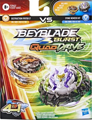 Beyblade – Burst QuadDrive  Destruction Ifritor I7 Vs Stone Nemesis N7 - F3962