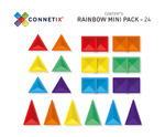 Connetix Rainbow Mini Pack Μαγνητικά Τουβλάκια Κατασκευών 24τμχ - CT-R-00024-MI