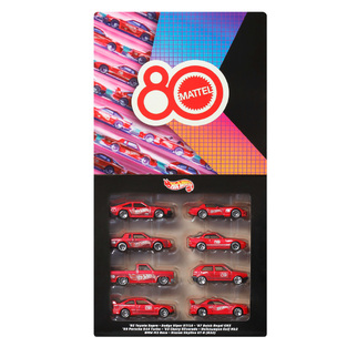 HW Αυτοκινητάκια Mattel 80th Anniversary σετ των 8 - JGK09
