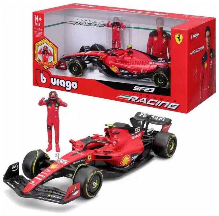 Burago Formula 1 Scuderia Ferrari SF-23 #16 Charles Leclerc 1/24 - 18-26809