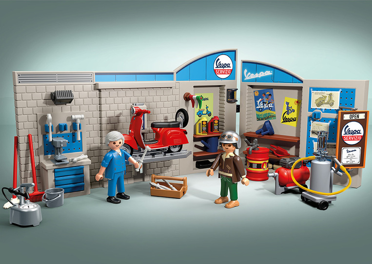 Playmobil Vespa Συνεργείο Για Vespa - 71620