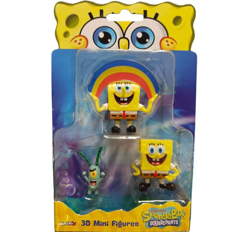 Spongebob Movie 3D Mini Figures 3 Pack - Διάφορα Σχέδια - FK0608