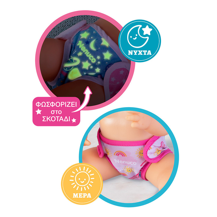 Nenuco Μωρό Με Πάνες Και Μπιμπερό - NFNB3000