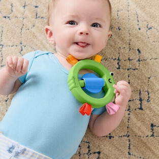 Fisher-Price Κουδουνίστρες Ζωάκια - Πράσινο Βατραχάκι - JKW55