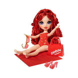 Rainbow High Swim & Style Fashion Doll 28cm Ruby Anderson (Red) - 507277EUC