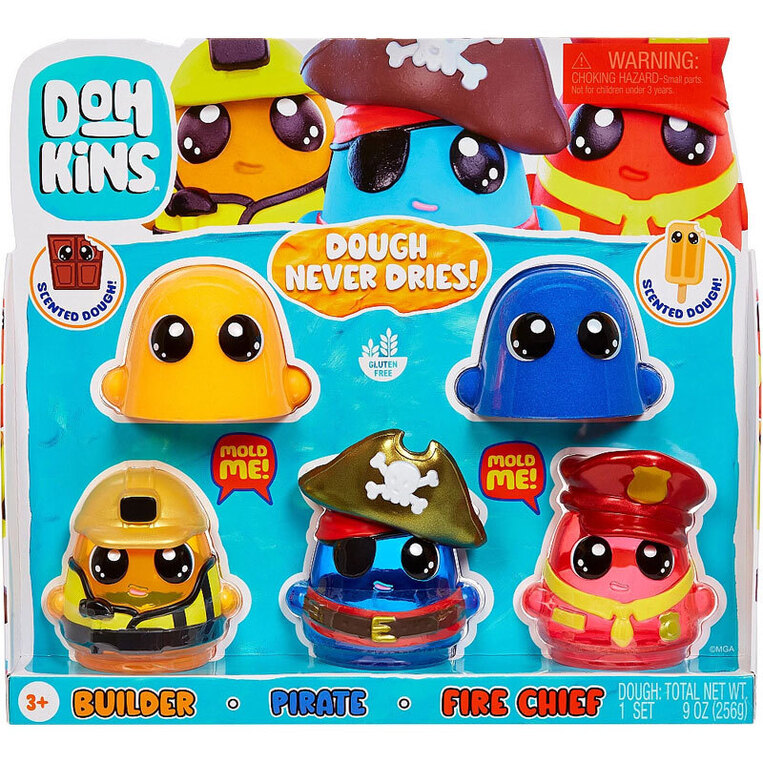 Dohkins - Builder / Pirate / Fire Chief Set - 123040EUC