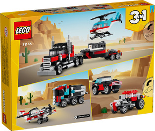Lego Creator 3in1 Flatbed With Helicopter - 31146