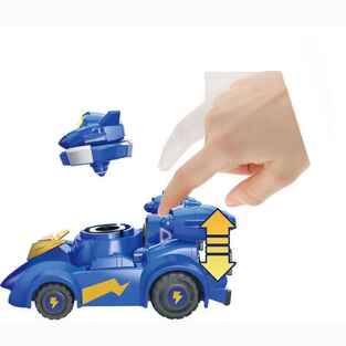 Super Wings Super Pet Free Wheel Vehicle Spinning Jerome And Vehicle - 770330
