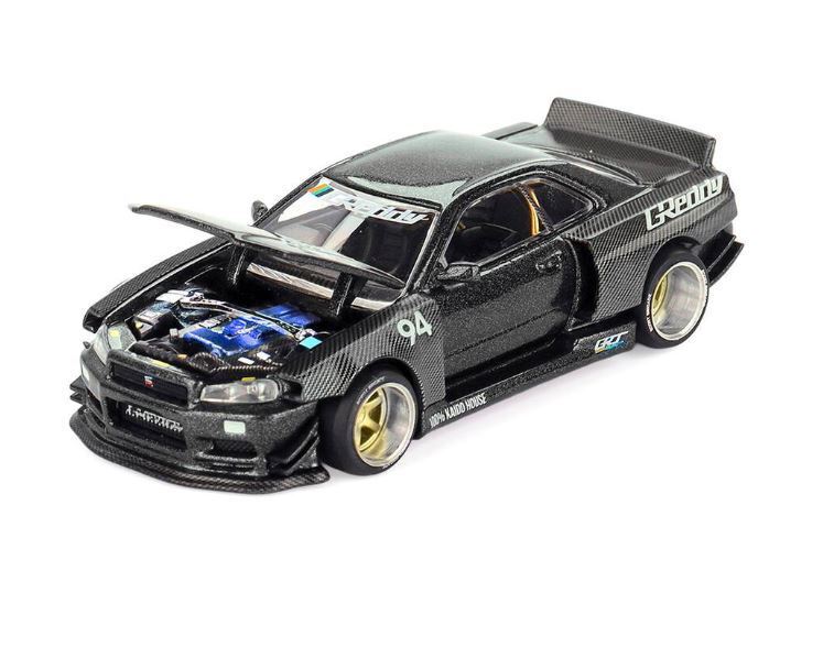 Mini GT Kaido House - Nissan Skyline GT-R ( R34 ) Kaido Works GReddy V2 1999 - 1/64 Scale - MGTKHMG222