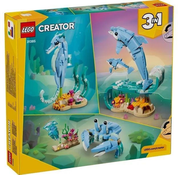 LEGO Creator 3 in 1 Sea Animals: Beautiful Dolphins - 31385