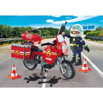 Playmobil Action Heroes Πυροσβέστης Με Μοτοσικλέτα - 71466