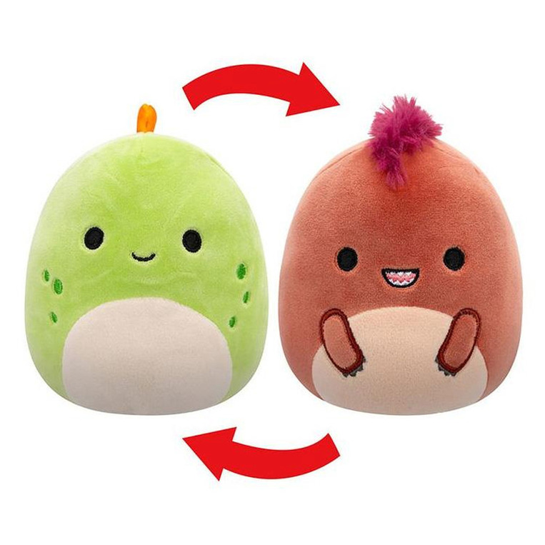 Squishmallows Flipmallows Λούτρινο Scanster & Kelly 13Cm - SQFP00223