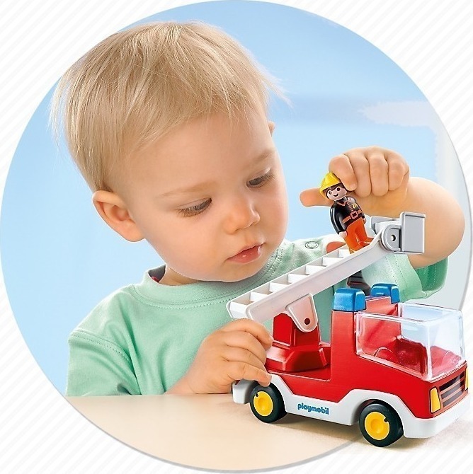 Playmobil Πυροσβέστης Με Κλιμακοφόρο Όχημα - 6967