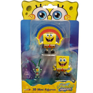 Spongebob Movie 3D Mini Figures 3 Pack - Διάφορα Σχέδια - FK0608