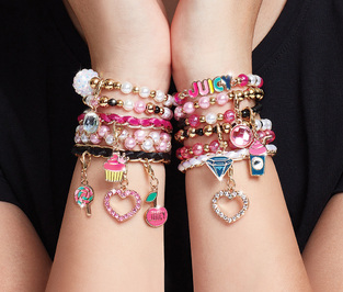 Make It Real - Juicy Couture Pink and Precious Bracelets - 4408