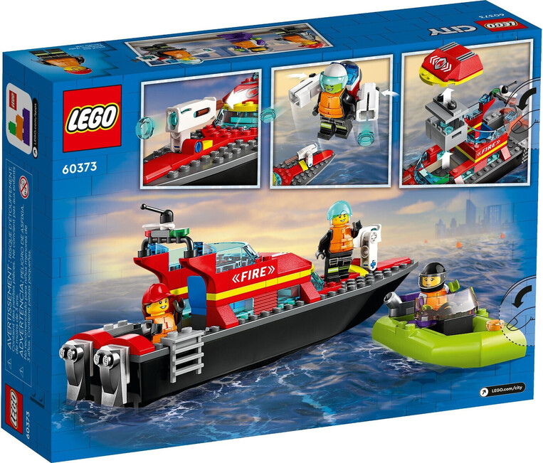 LEGO City Fire Rescue Boat - 60373