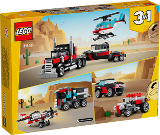 Flatbed Truck With Helicopter 