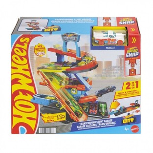 Hot Wheels City Transforming Stunt Garage 2 in 1 Playset - JHL94
