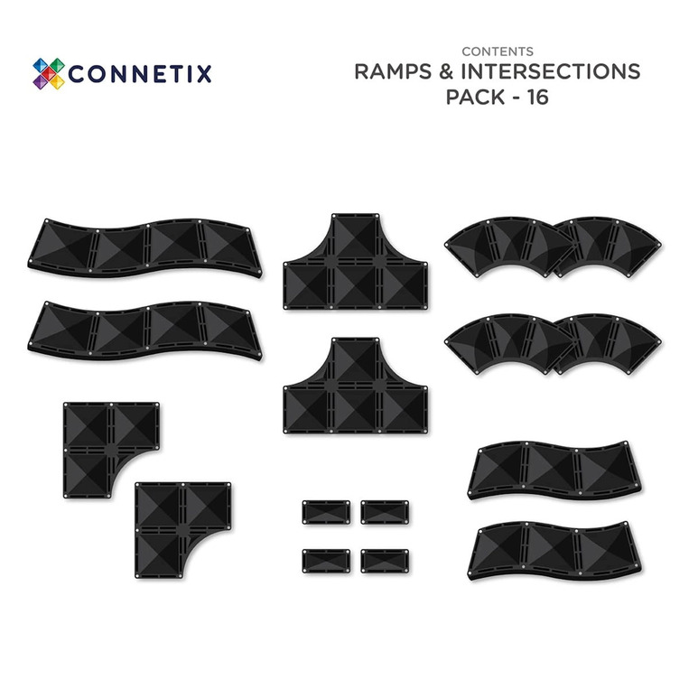 Connetix Roads Ramps And Intersections 16τμχ. - CT-O-00016-RI