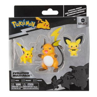 Pokemon - Φιγούρες Εξέλιξης 3 τεμ (Pichu, Pikachu, Raichu) - PKW2778
